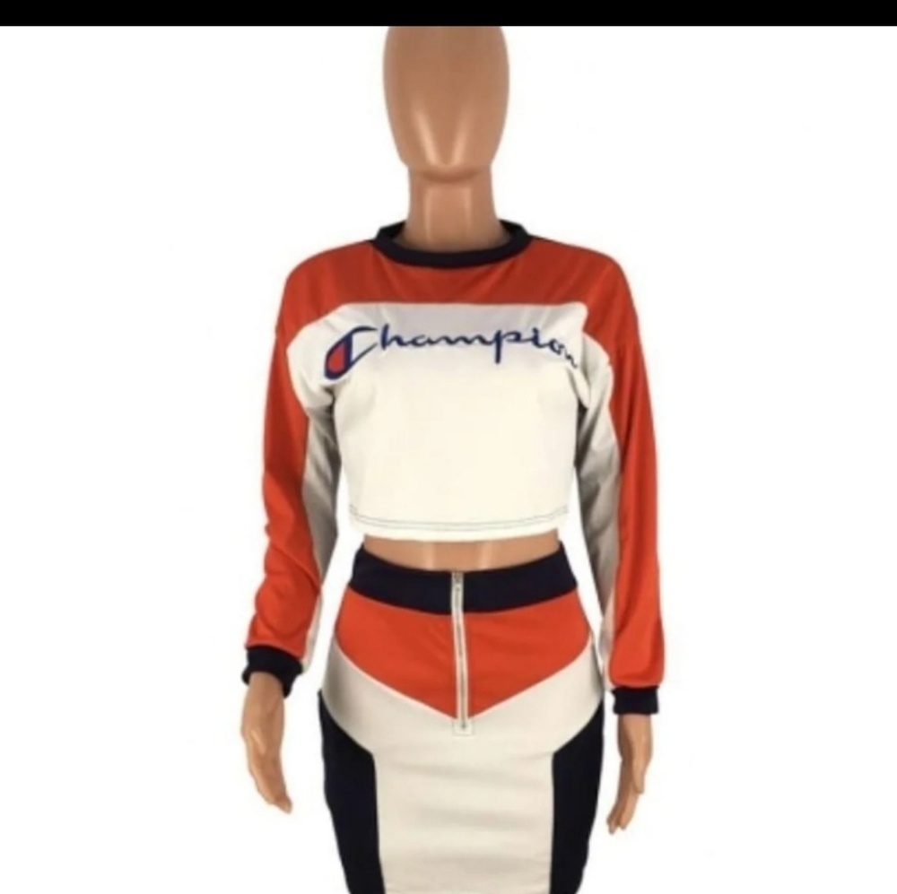 Champion skirt suit